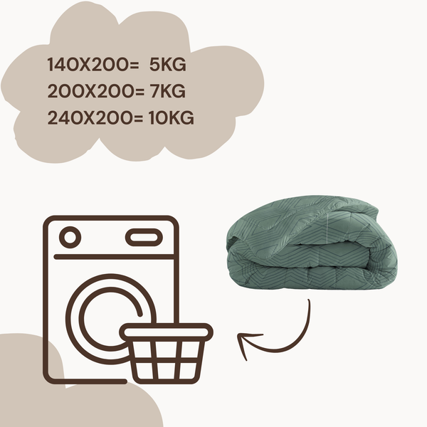 All-in-One Lazy Duvet Dorian Green mit Kissenbezügen