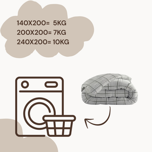 All-in-One Lazy Duvet Hannah Gray mit Kissenbezügen