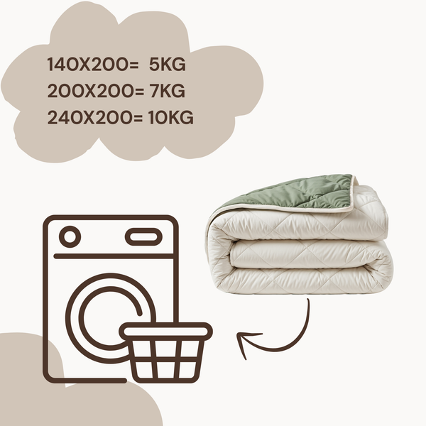 Lazy Dekbed Diamond Crème/Groen