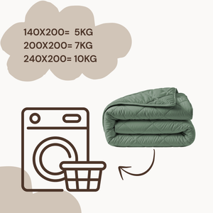 Lazy Dekbed Diamond Groen