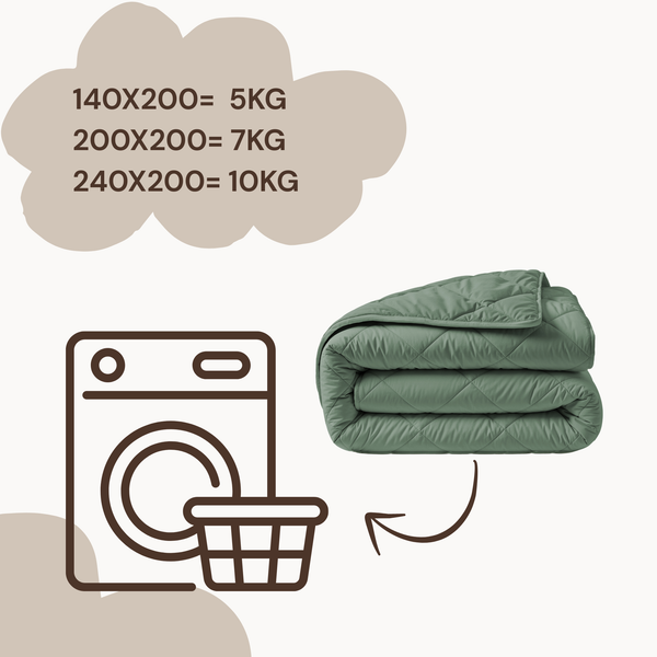 Lazy Dekbed Diamond Groen