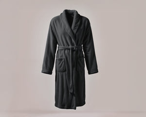 Coral Fleece badjas Zwart