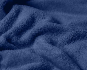 Coral Fleece Badjas Navy