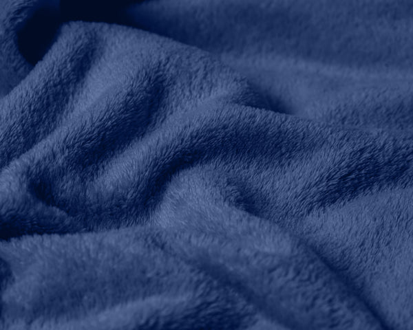 Coral Fleece Badjas Navy
