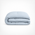 Dekbed Zonder Overtrek - Mousseline Blauw Met Kussenslopen