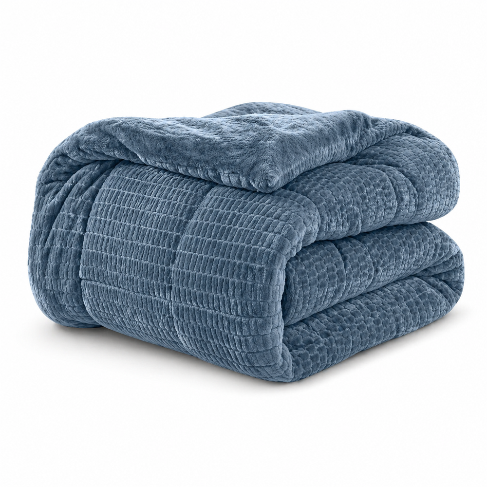 Dekbed Zonder Overtrek - Sherpa Flanel Easy Dekbed - Petrol