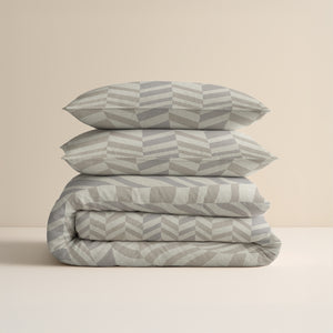 Chevron Beige/Zand Flanel