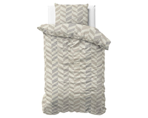 Chevron Beige/Zand Flanel