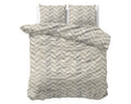 Dekbedovertrek - Chevron Beige/Zand Flanel