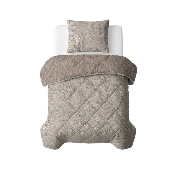 Easy Dekbed Solitude Taupe Met Kussenslopen