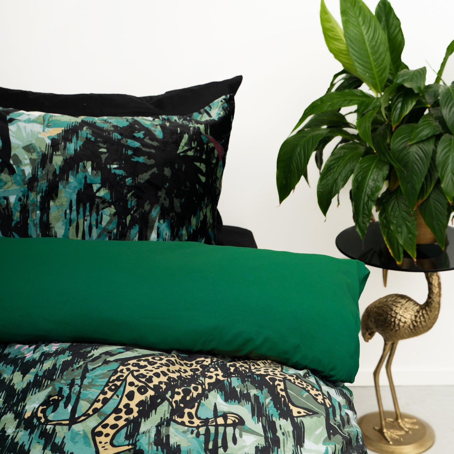 Velvet Botanical forest Groen
