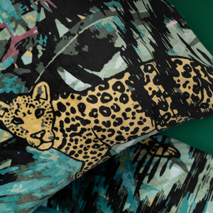 Velvet Botanical forest Green