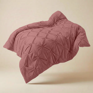 Dekbed zonder overtrek  -  Quilt Diamond pintuck Pink