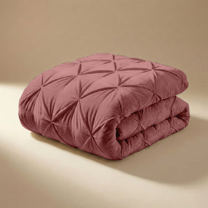 Dekbed zonder overtrek  -  Quilt Diamond pintuck Pink