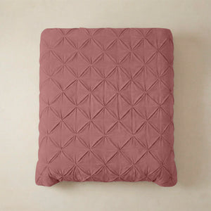 Dekbed zonder overtrek  -  Quilt Diamond pintuck Pink