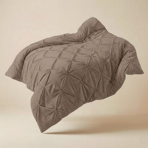 Dekbed zonder overtrek  -  Quilt Diamond pintuck Taupe