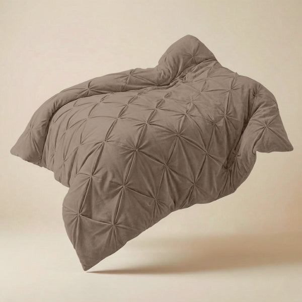 Dekbed zonder overtrek  -  Quilt Diamond pintuck Taupe