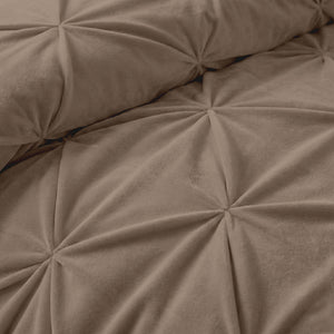 Dekbed zonder overtrek  -  Quilt Diamond pintuck Taupe