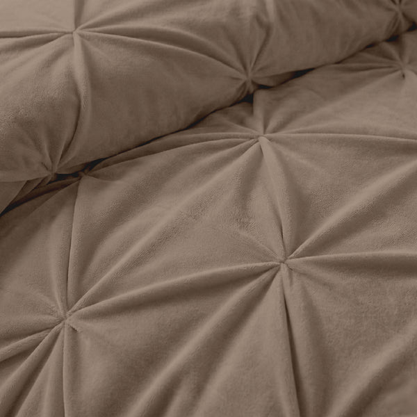 Dekbed zonder overtrek  -  Quilt Diamond pintuck Taupe