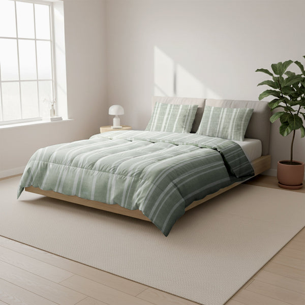 Dekbed Zonder Overtrek - Nano Printed Dekbed - Vertigo Green