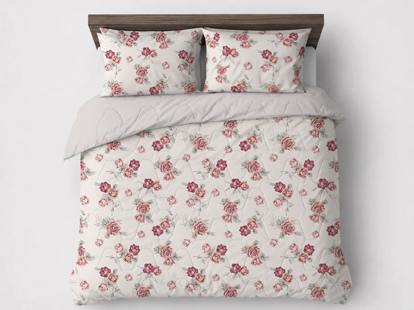 Bettdecke ohne Bezug – Lileo Flowers Diamond Pink – Extra dick