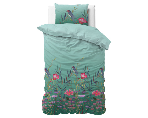 Flower & Birds Turquoise