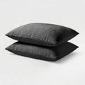 Lileo Corduroy kussenslopen – Antraciet/Zwart