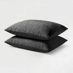 Lileo Corduroy kussenslopen – Antraciet/Zwart