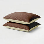 Lileo Corduroy kussenslopen – Chocoladebruin/Crème
