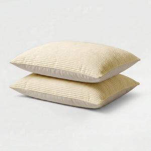 Lileo Corduroy kussenslopen – Champagne/Taupe