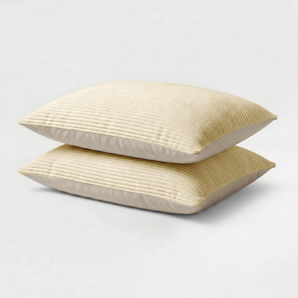 Lileo Corduroy kussenslopen – Champagne/Taupe