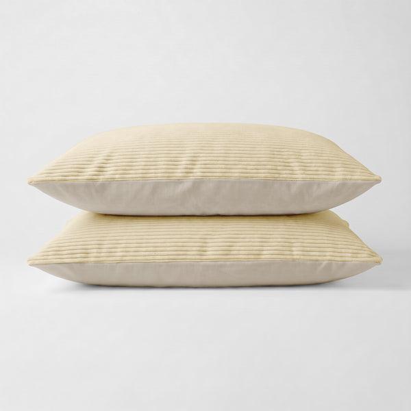 Lileo Corduroy kussenslopen – Champagne/Taupe