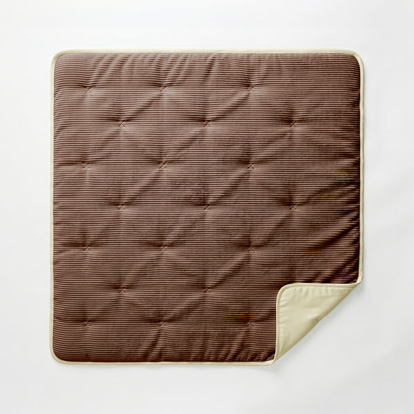 Dekbed Zonder Overtrek - Lileo Corduroy Chocolate Brown/Crème