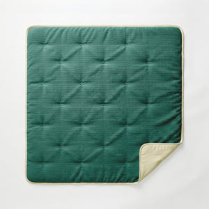 Dekbed Zonder Overtrek - Lileo Corduroy quilt Donkergroen/Crème