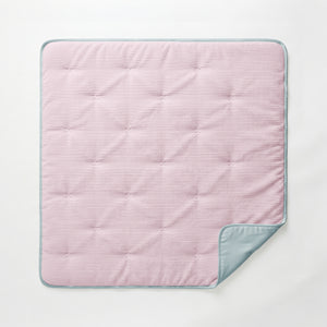 Dekbed Zonder Overtrek - Lileo Corduroy quilt – Oudroze/Lichtgrijs