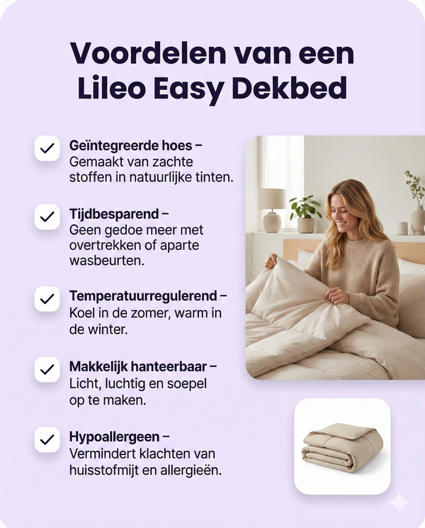 Easy Dekbed Glass Flower Blauw Met Kussenslopen