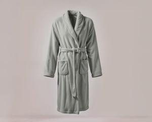 Coral Fleece Badjas Stone Pearl