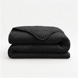 Bettdecke ohne Bezug - Lileo Lazy Duvet Uni Schwarz mit Kissenbezügen