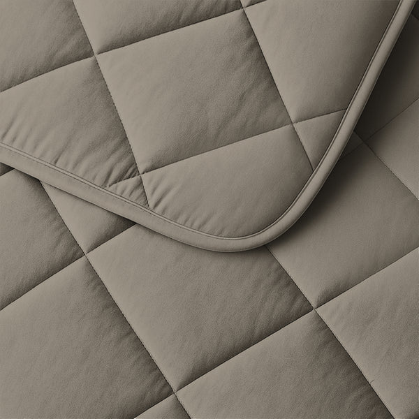 Lileo Lazy Dekbed Uni Taupe/Grijs Met Kussenslopen