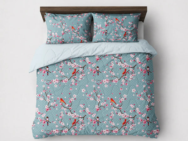 Dekbed Zonder Overtrek - Lileo Japon Blue