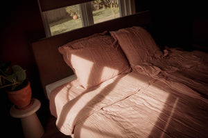 Bettdecke ohne Bezug - Lazy Duvet Musselin Grün mit Kissenbezügen (100% Baumwolle)