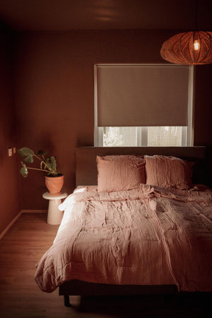 Bettdecke ohne Bezug - Lazy Duvet Musselin Grün mit Kissenbezügen (100% Baumwolle)