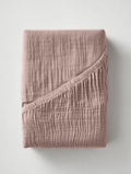 Musselin-Spannbettlaken in zartem Rosa