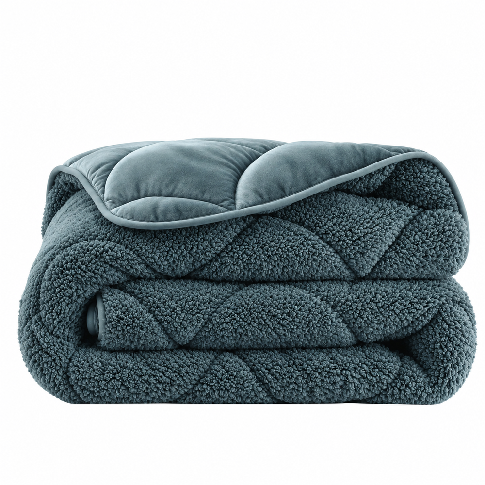 Dekbed Zonder Overtrek - Lazy Teddy/Velvet Groen Met Kussenslopen