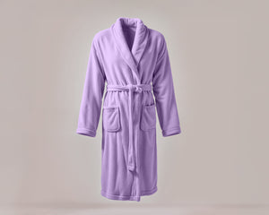Coral Fleece Badjas Lila