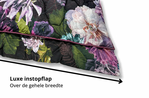 Bettdecke ohne Bezug – Lileo Lila Blumen – Extra dick