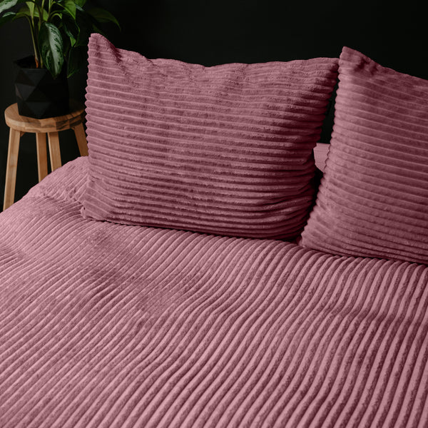 Rib Teddy Oud Roze