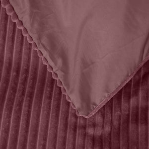 Rib Teddy Oud Roze