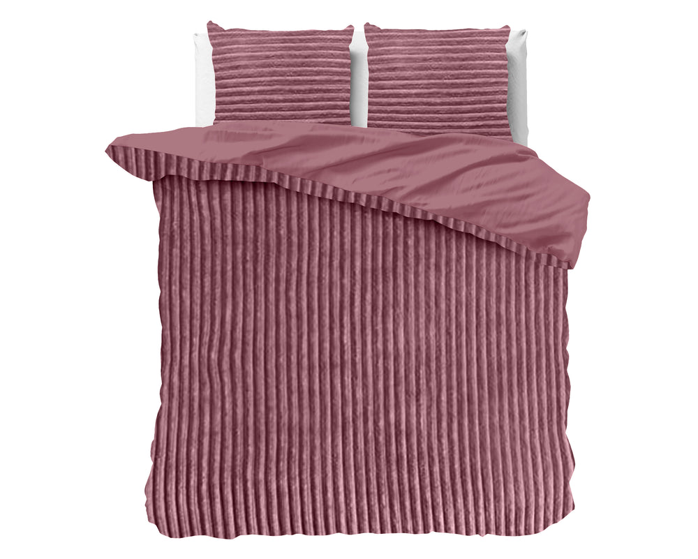 Rib Teddy Oud Roze