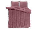 Bettbezug - Rippen-Teddy-Stil, Altrosa